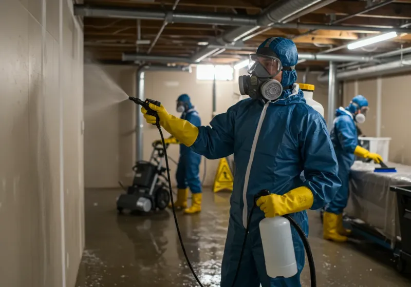 Basement Sanitization and Antimicrobial Treatment process in Holloman Air Force Base, NM